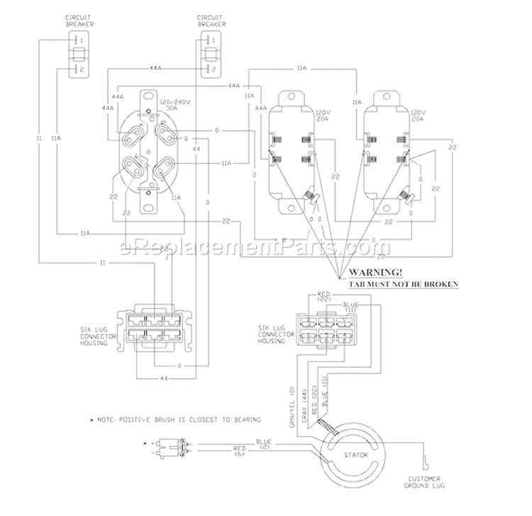 Page E Diagram and Parts List for 1677-0  Briggs and Stratton Generator